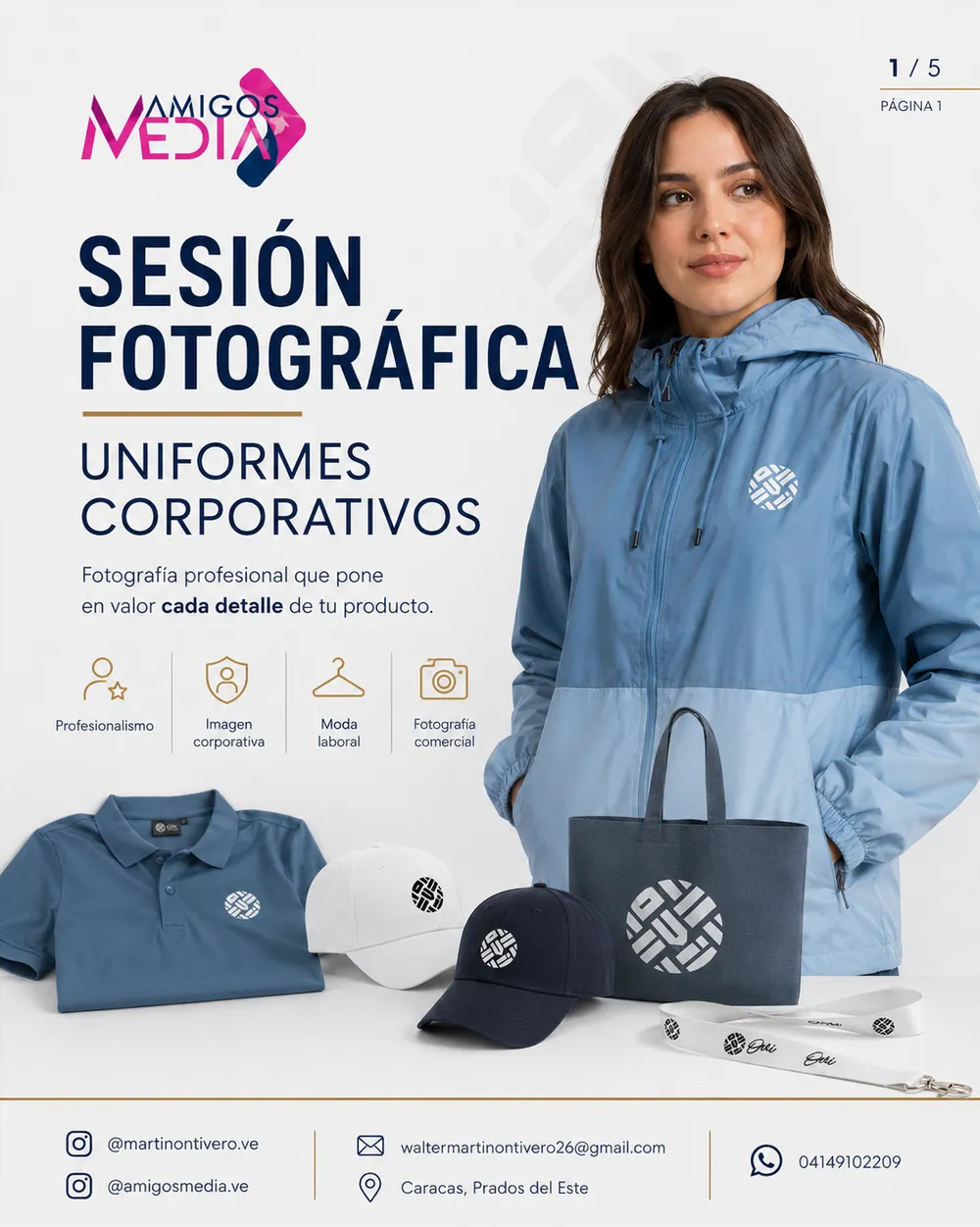 Lámina de portada: sesión fotográfica de uniformes corporativos